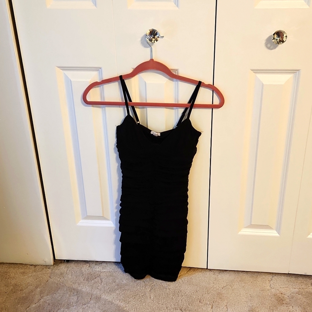 Garage mesh bustier dress